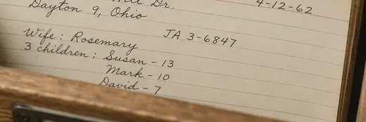 A drawer of handwritten patient index cards, the practice record before software